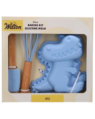 wilton Wilton Baking Kit Silicone Mal Dino Set/3