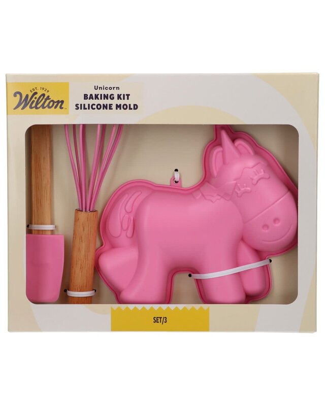 wilton Wilton Baking Kit Silicone Mal Unicorn Set/3