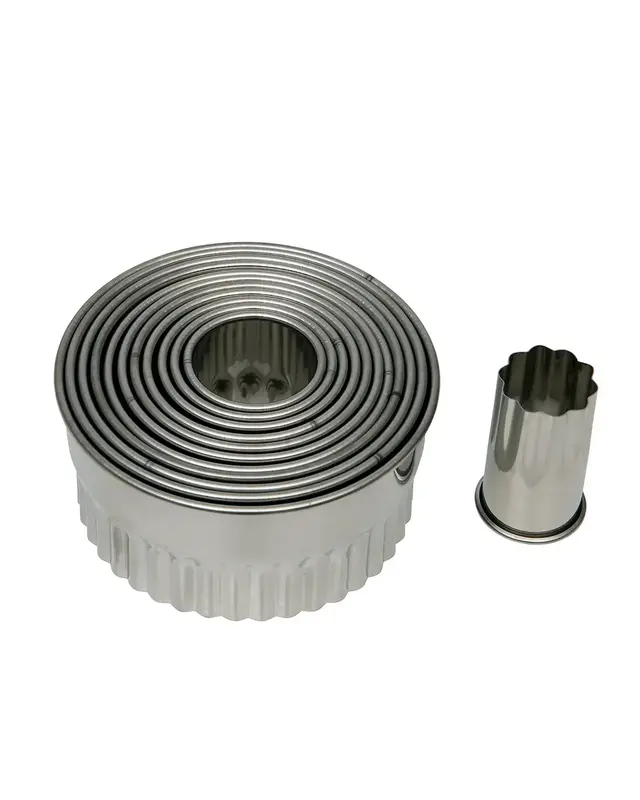 Brand New Cake Uitstekers Rond Gekarteld 12-delig