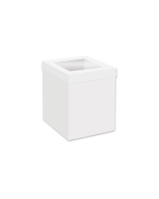 Simply Making Hoge Taartdoos Venster Wit 20x20x25 cm
