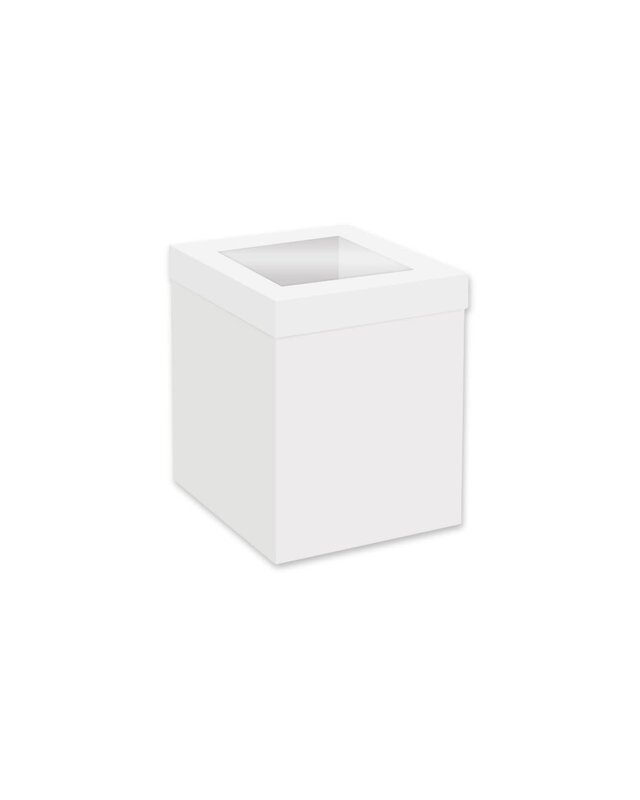 Simply Making Hoge Taartdoos Venster Wit 20x20x25 cm