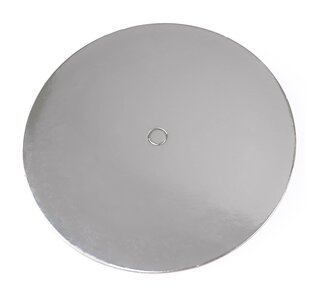 loyal Cake Board Geperforeerd Rond Zilver 25cm