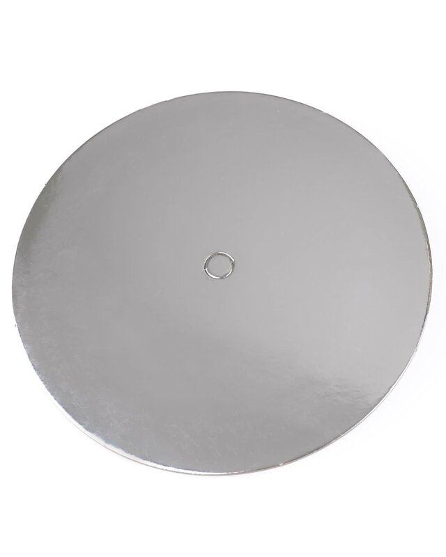 loyal Cake Board Geperforeerd Rond Zilver 25cm