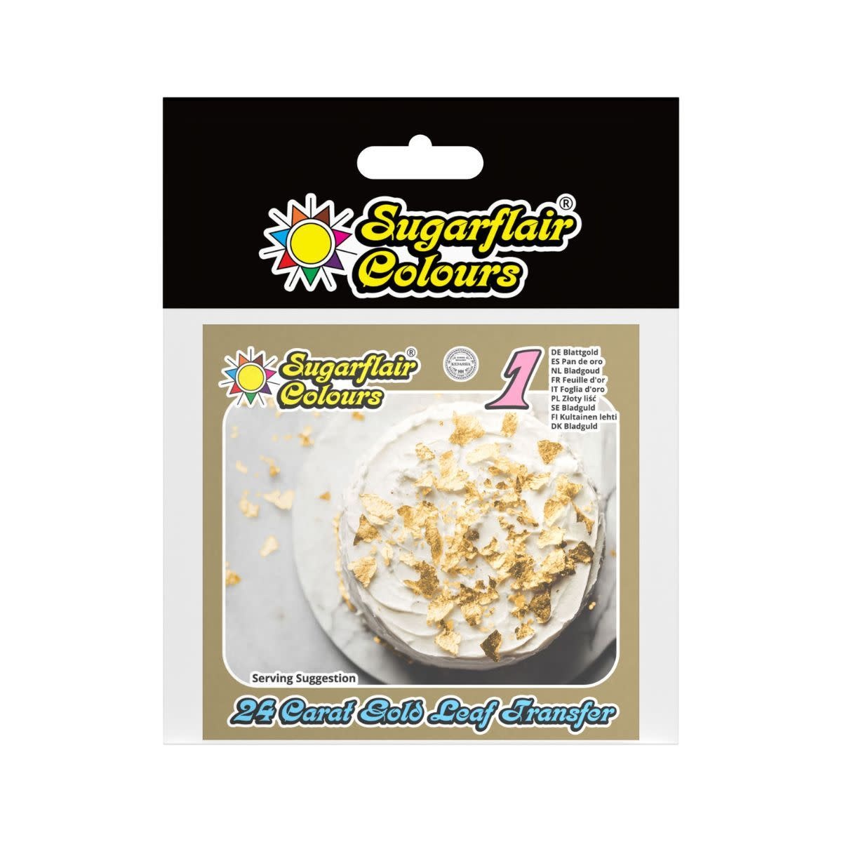 Sugarflair Eetbaar Blad goud 24 carat 1 sheet