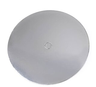 loyal Cake Board Geperforeerd  Rond  Zilver 20cm p/s