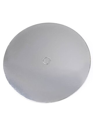 loyal Cake Board Geperforeerd  Rond  Zilver 20cm p/s