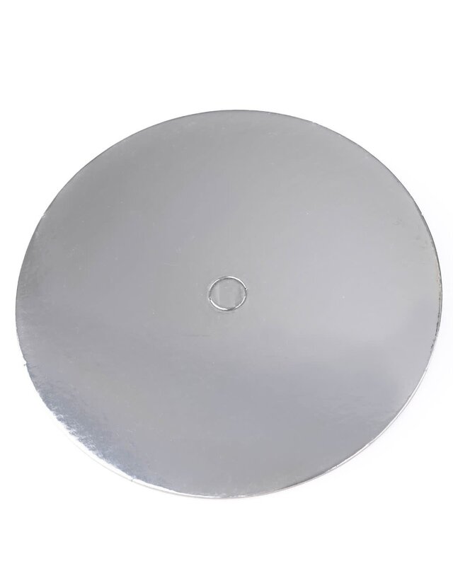 loyal Cake Board Geperforeerd  Rond  Zilver 20cm p/s
