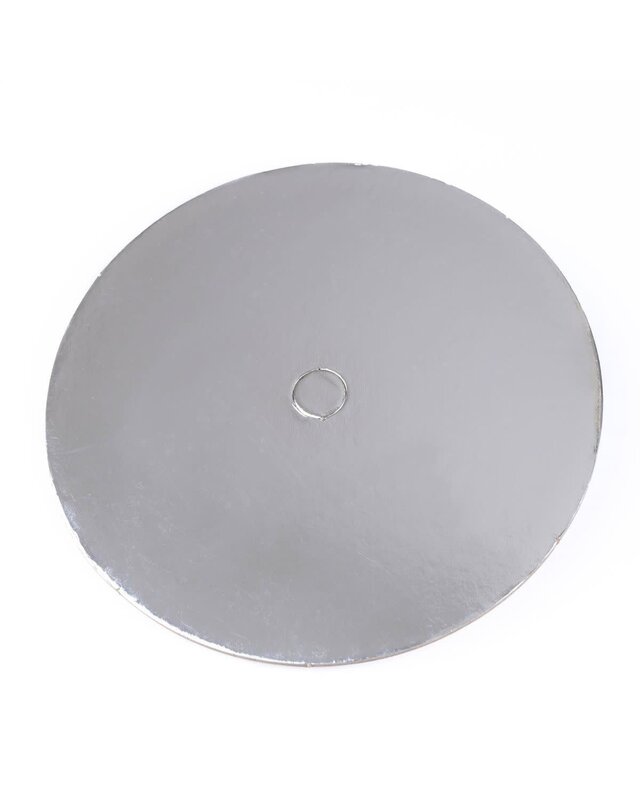 loyal Cake Board Geperforeerd  Rond  Zilver 18cm p/s
