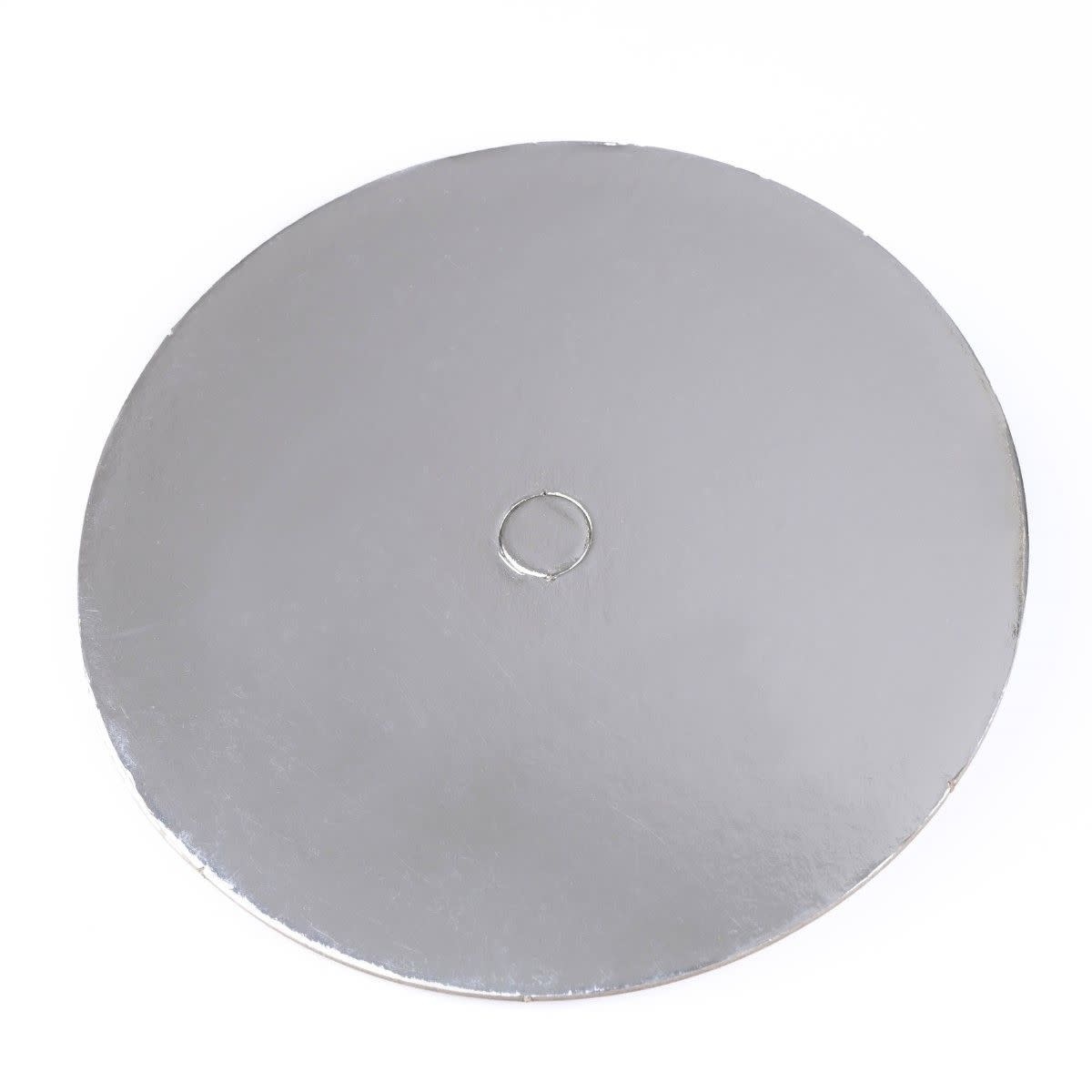 loyal Cake Board Geperforeerd  Rond  Zilver 18cm p/s