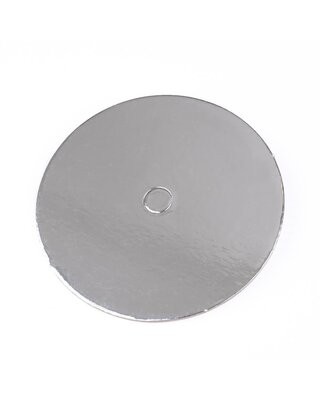 loyal Cake Board Geperforeerd  Rond  Zilver 15cm p/s