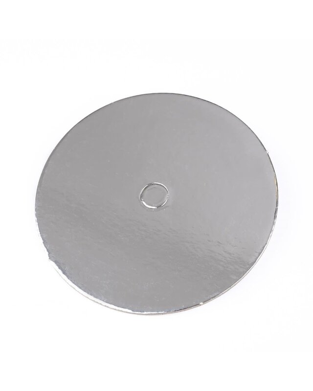 loyal Cake Board Geperforeerd  Rond  Zilver 15cm p/s