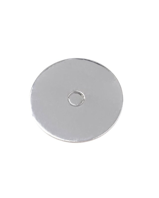 loyal Cake Board Geperforeerd  Rond  Zilver 10cm p/s