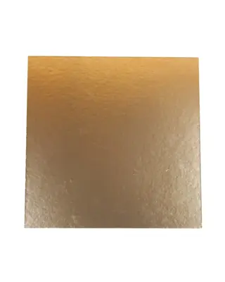 Brand New Cake Taartkarton Vierkant Goud/Zwart 32x32cm