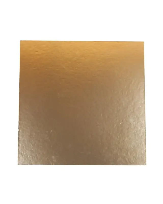 Brand New Cake Taartkarton Vierkant Goud/Zwart 32x32cm