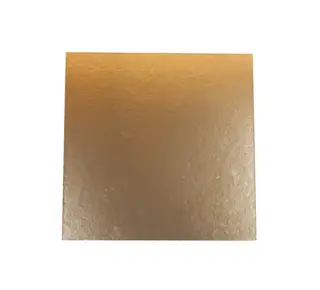 Brand New Cake Taartkarton Vierkant Goud/Zwart 24x24cm