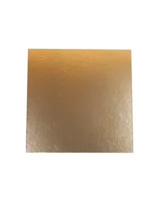 Brand New Cake Taartkarton Vierkant Goud/Zwart 24x24cm