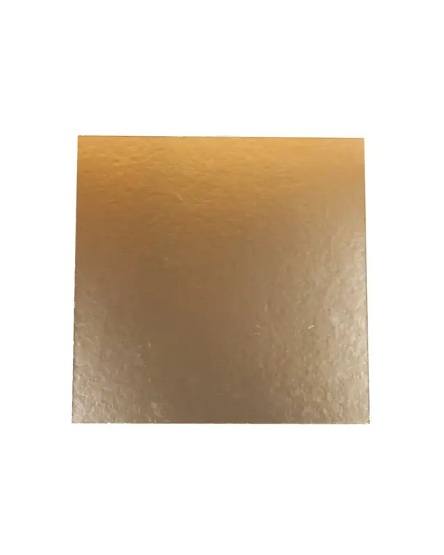 Brand New Cake Taartkarton Vierkant Goud/Zwart 24x24cm