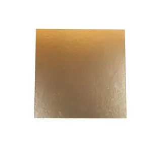 Brand New Cake Taartkarton Vierkant Goud/Zwart 20x20cm