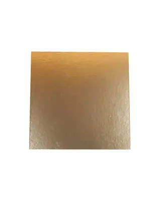 Brand New Cake Taartkarton Vierkant Goud/Zwart 20x20cm