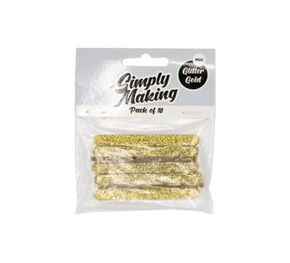Simply Making Cakesicle Sticks pk/10gold Glitter Mini