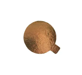 Taartkarton Goud/Zwart met lip Ø4cm 12 stuks