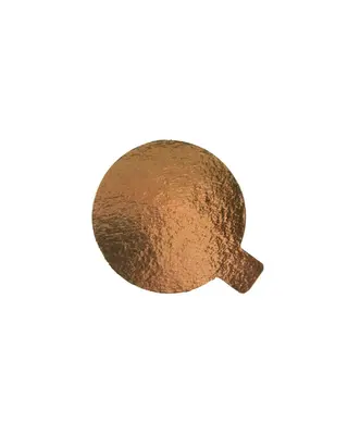 Taartkarton Goud/Zwart met lip Ø4cm 12 stuks