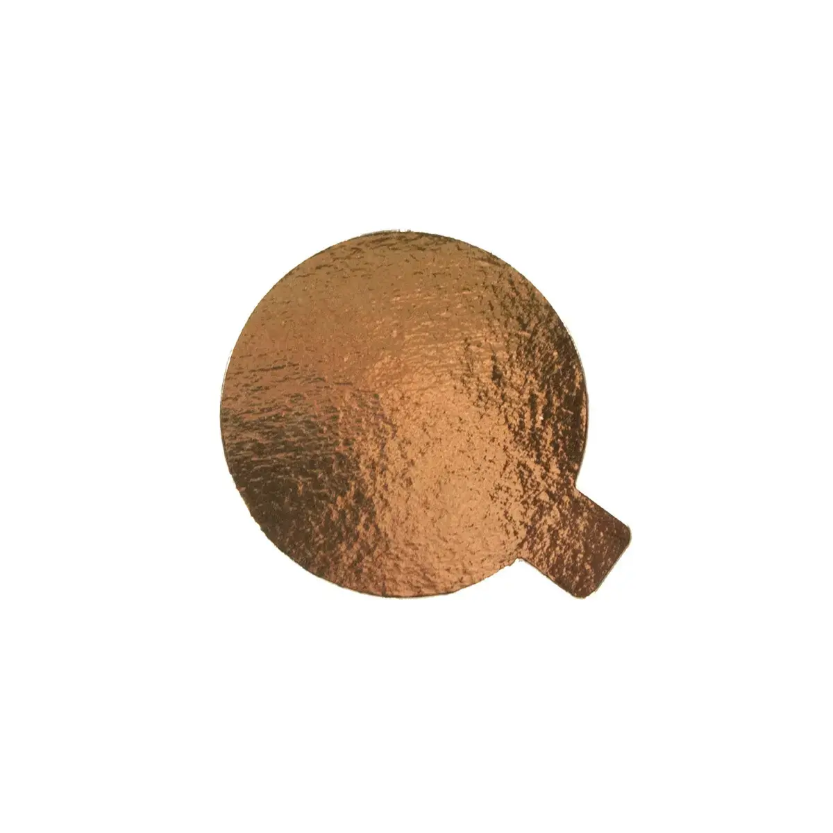 Taartkarton Goud/Zwart met lip Ø4cm 12 stuks