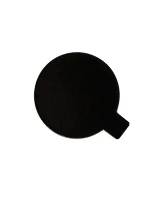 Taartkarton Goud/Zwart met lip Ø6cm 12st.