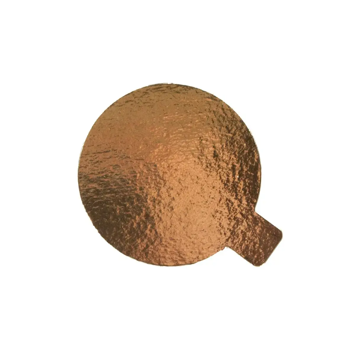 Taartkarton Goud/Zwart met lip Ø6cm 12st.