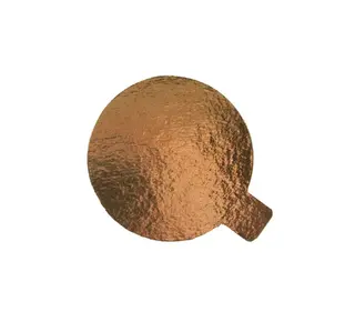 Taartkarton Goud/Zwart met lip Ø8cm 12st.