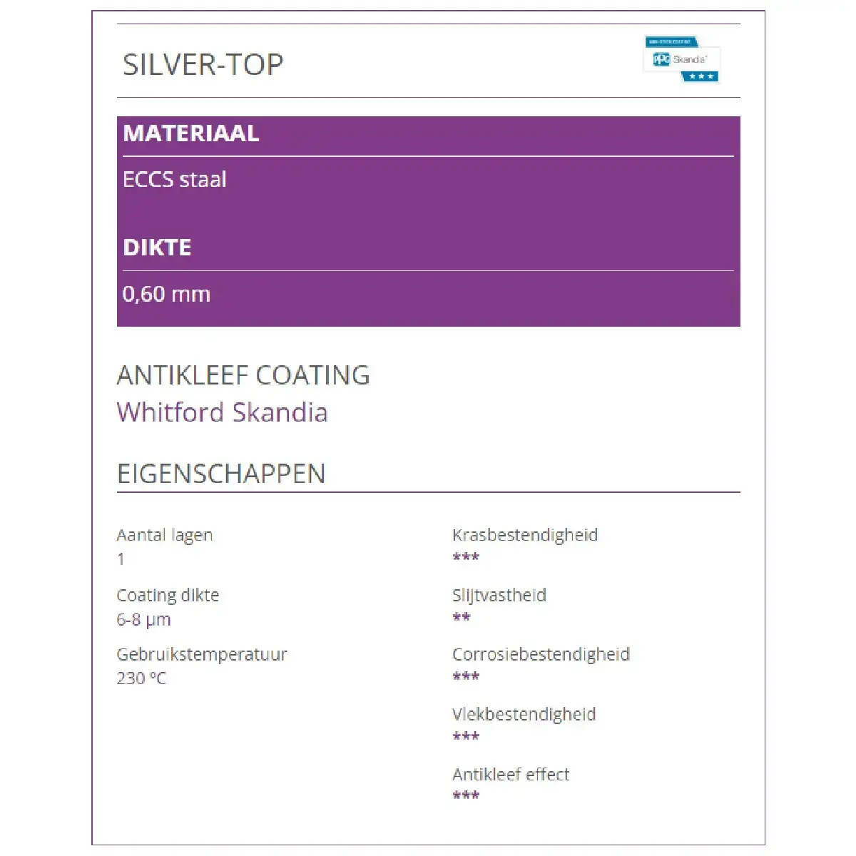 Patisse Stokbroodvorm 3-delig Silver-Top 38x24cm