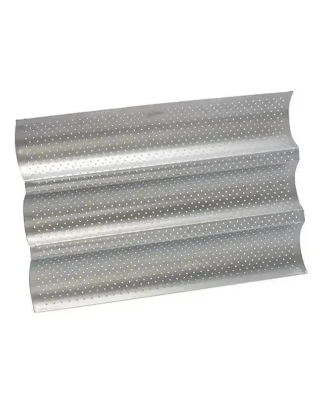 Patisse Stokbroodvorm 3-delig Silver-Top 38x24cm