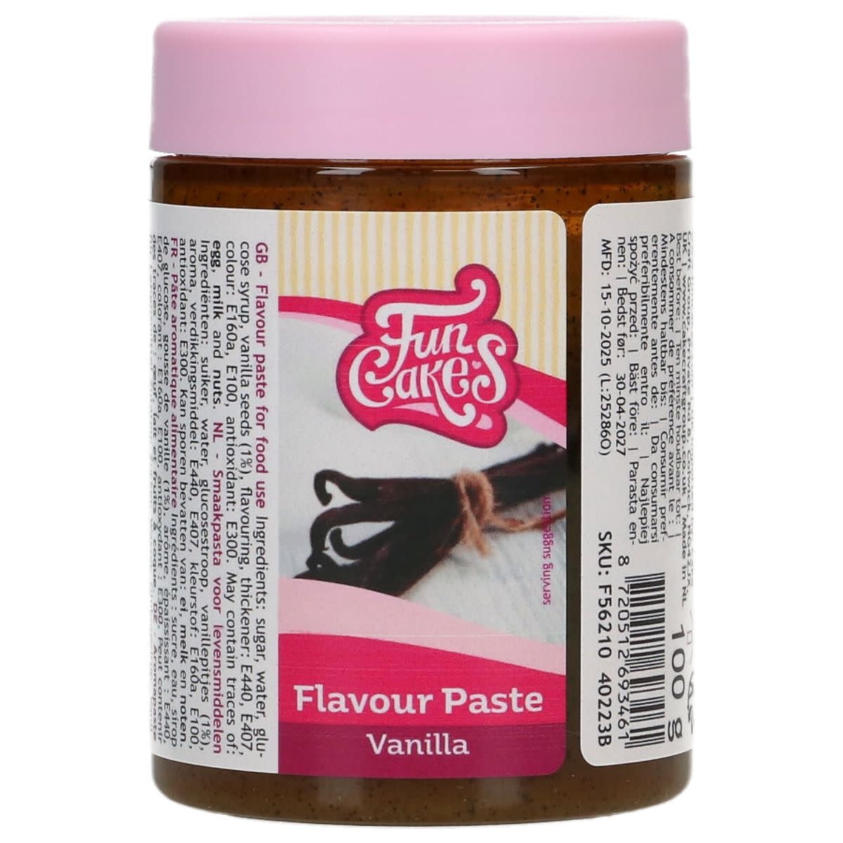 Funcakes Smaakpasta -Vanille- 100g