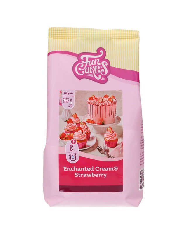 Funcakes Mix for Enchanted Cream® Strawberry 450g (Aardbei)