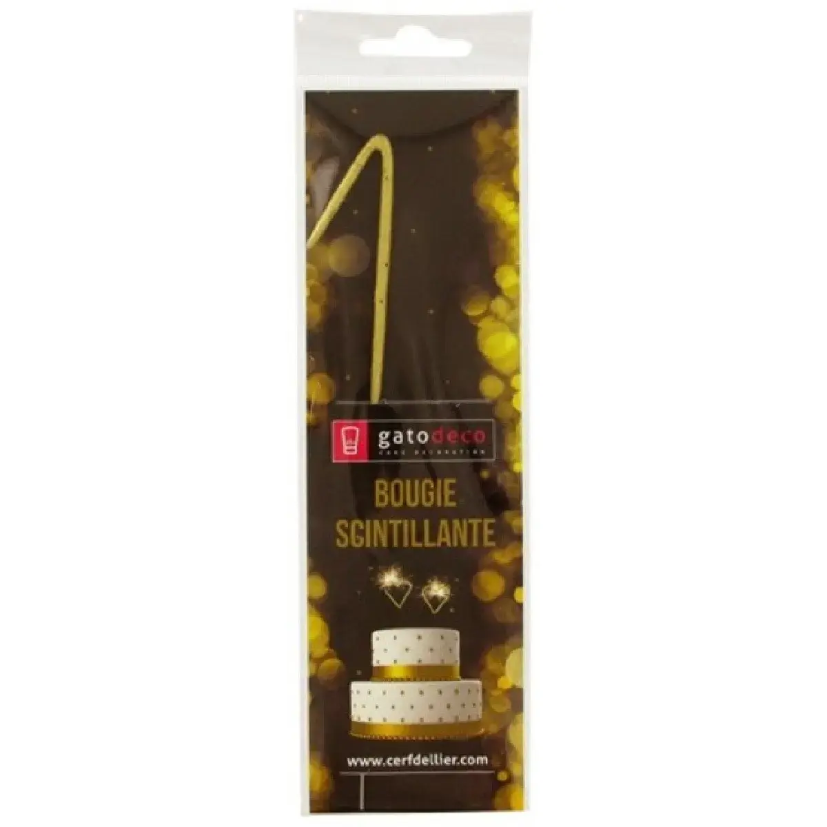 patis decor Vuurwerk Sterretje Goud Cijfer #1