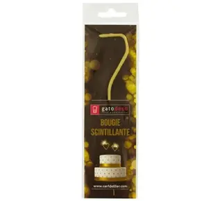 patis decor Vuurwerk Sterretje Goud Cijfer #7