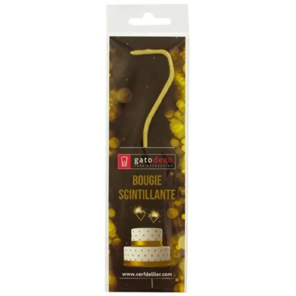 patis decor Vuurwerk Sterretje Goud Cijfer #7