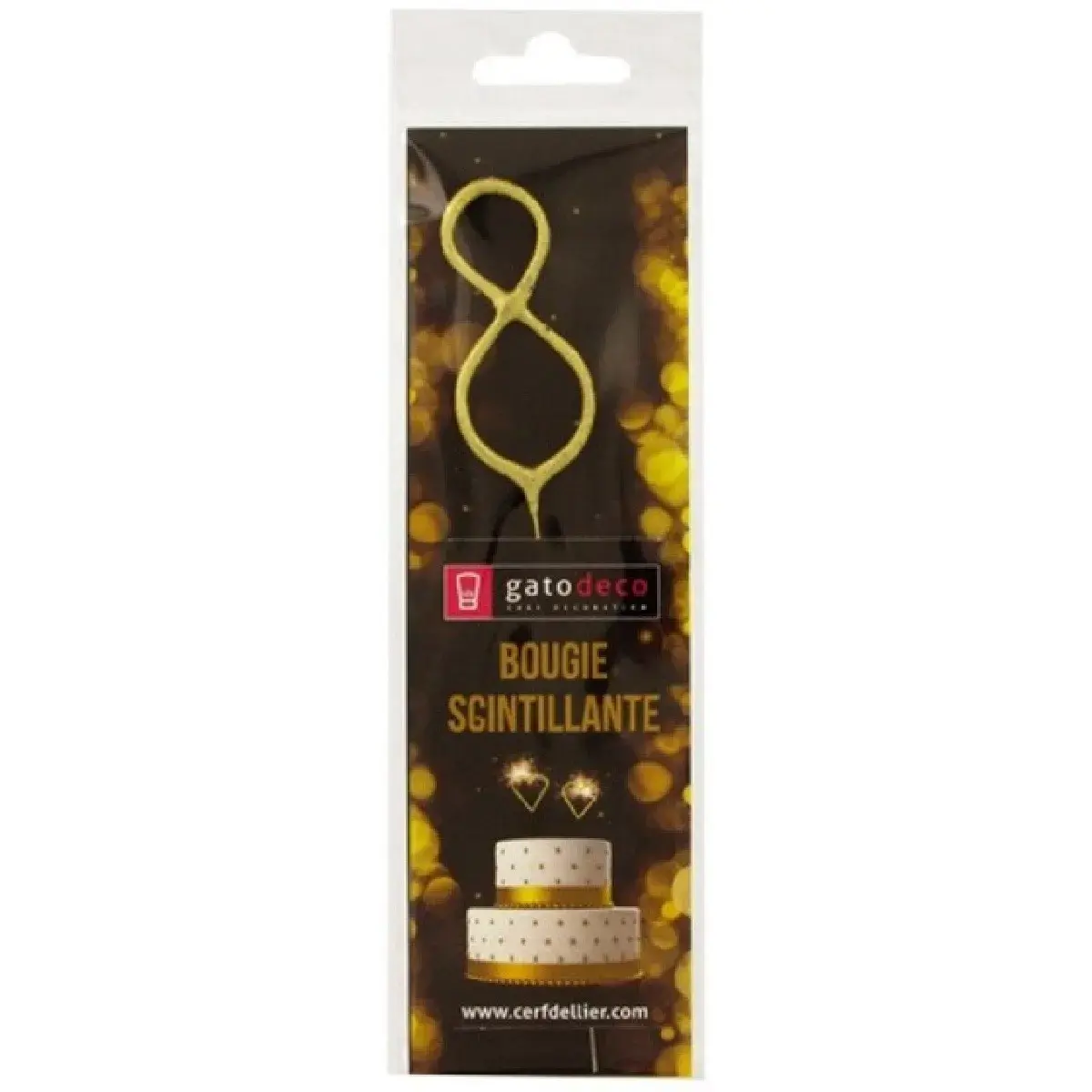 patis decor Copy of Vuurwerk Sterretje Goud Cijfer #7