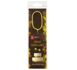 patis decor Vuurwerk Sterretje Goud Cijfer #0