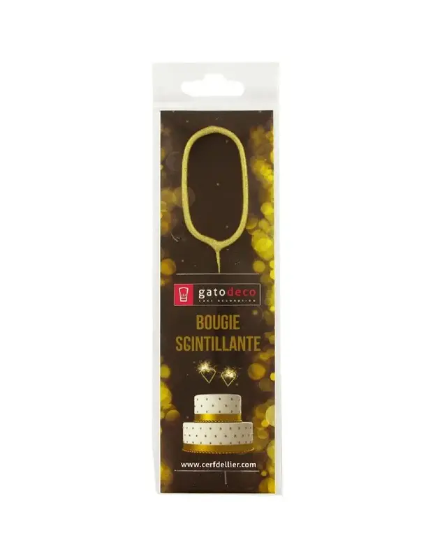 patis decor Vuurwerk Sterretje Goud Cijfer #0