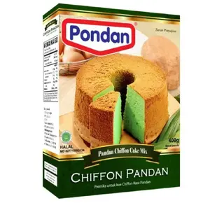 Pondan Cakemix Chiffon Pandan 400g