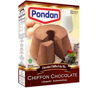 Pondan Cakemix Chiffon Chocolade 400g