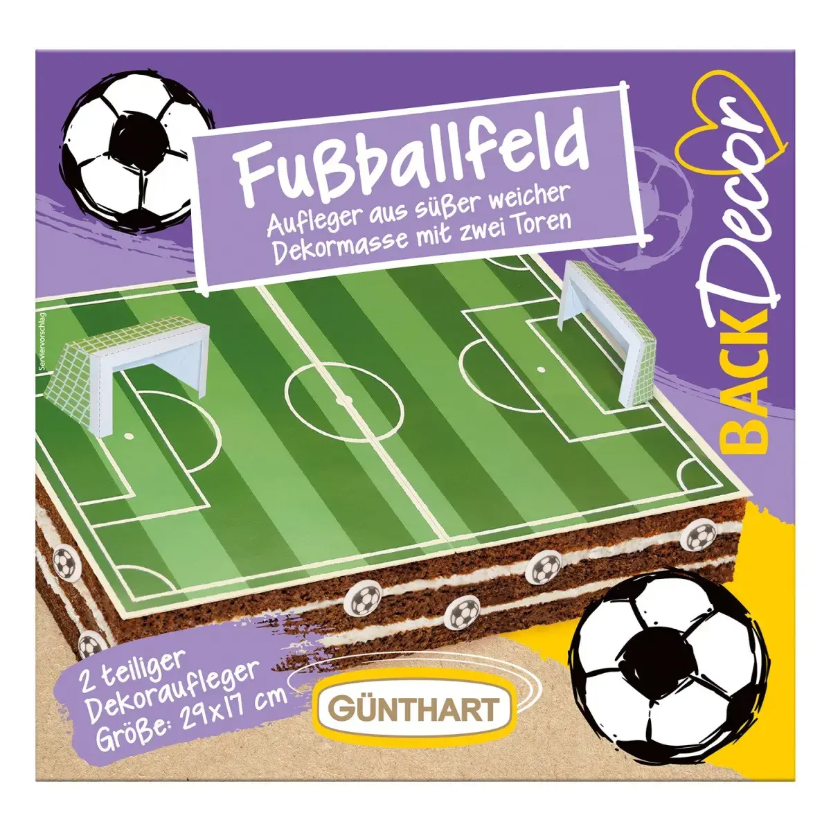Günthart Fondant Taartbedekking Voetbalveld 29x17cm