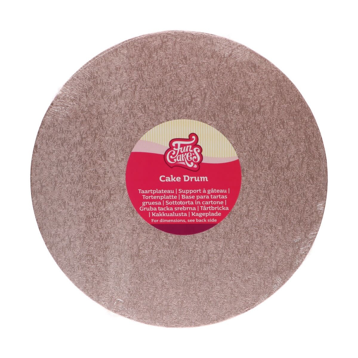 Funcakes Ø25cm Cake Drum Rond -Rose Goud