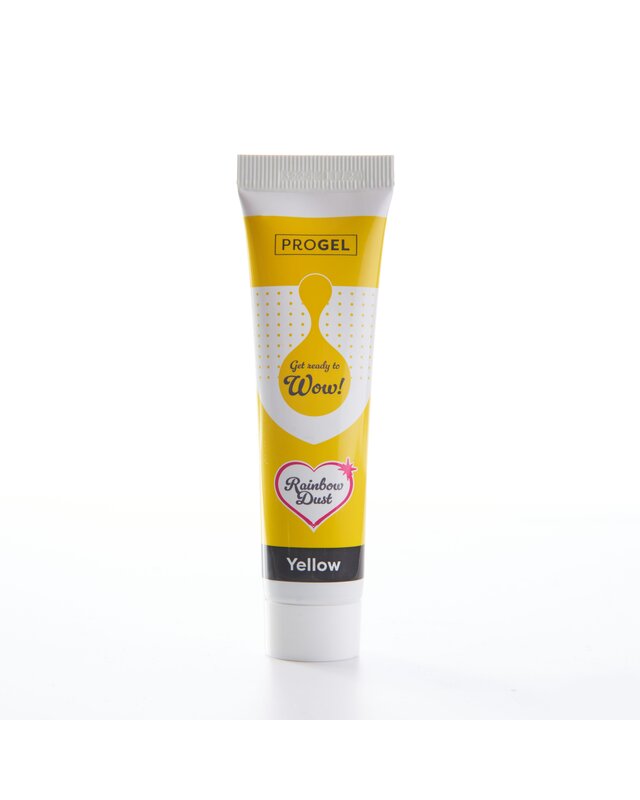 rainbowdust progel concentrated colour yellow geel