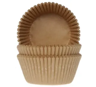 House of Marie House of Marie Baking cups Kraft - pk/48