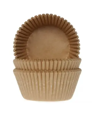 House of Marie House of Marie Baking cups Kraft - pk/48