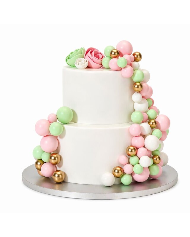 Simply Making Decoratieve Ballenset Pastel Roze Groen & Goud pk/32