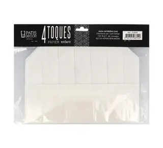 patis decor Koksmuts Papier Kinderen 4st.