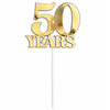 Taarttopper 50 Jaar Goud 11,5x14cm